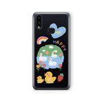 Multitronic Samsung Galaxy A10s ile Uyumlu Yavru Ördek Tasarım Baskılı Şeffaf Kılıf