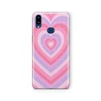 Multitronic Samsung Galaxy A10s ile Uyumlu Yıldızlı Kalp Tasarım Baskılı Şeffaf Kılıf