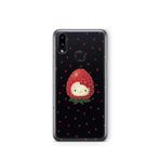 Multitronic Samsung Galaxy A20 / A30 ile Uyumlu Çilek Hello Kitty Desenli Şeffaf Telefon Kılıfı