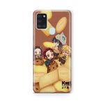 Multitronic Samsung Galaxy A21S ile Uyumlu Demon Slayer Tasarım Baskılı Şeffaf Kılıf