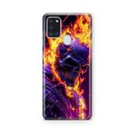 Multitronic Samsung Galaxy A21S ile Uyumlu Ghost Rider Tasarım Baskılı Şeffaf Kılıf