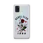Multitronic Samsung Galaxy A21S ile Uyumlu Rebel Club Tasarım Baskılı Şeffaf Kılıf