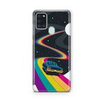 Multitronic Samsung Galaxy A21S ile Uyumlu Space Rider Tasarım Baskılı Şeffaf Kılıf