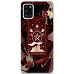 Multitronic Samsung Galaxy A31 ile Uyumlu Tarot Kart Desenli Şeffaf Telefon Kılıfı