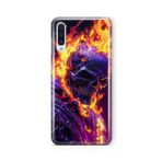 Multitronic Samsung Galaxy A50 / A30S ile Uyumlu Ghost Rider Tasarım Baskılı Şeffaf Kılıf