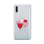 Multitronic Samsung Galaxy A50 / A30S ile Uyumlu Kalp Balon Tasarım Baskılı Şeffaf Kılıf