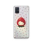 Multitronic Samsung Galaxy A51 ile Uyumlu Çilek Hello Kitty Desenli Şeffaf Telefon Kılıfı