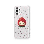 Multitronic Samsung Galaxy A53 ile Uyumlu Çilek Hello Kitty Desenli Şeffaf Telefon Kılıfı