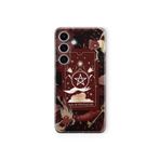 Multitronic Samsung Galaxy A55 ile Uyumlu Tarot Kart Desenli Şeffaf Telefon Kılıfı