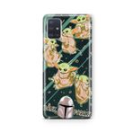 Multitronic Samsung Galaxy A71 ile Uyumlu Baby Yoda Tasarım Baskılı Şeffaf Kılıf