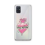Multitronic Samsung Galaxy A71 ile Uyumlu Love Potion Tasarım Baskılı Şeffaf Kılıf