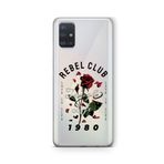 Multitronic Samsung Galaxy A71 ile Uyumlu Rebel Club Tasarım Baskılı Şeffaf Kılıf