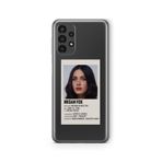 Multitronic Samsung Galaxy A72 Uyumlu Megan Fox Poster Tasarım Baskılı Şeffaf Kılıf