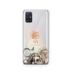 Multitronic Samsung Galaxy M31S ile Uyumlu Güneş ve Ay 777 Desenli Şeffaf Telefon Kılıfı