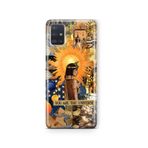 Multitronic Samsung Galaxy M31S ile Uyumlu Kleopatra Desenli Şeffaf Telefon Kılıfı