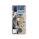 Multitronic Samsung Galaxy M31S ile Uyumlu Zeus Desenli Şeffaf Telefon Kılıfı