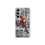 Multitronic Samsung Galaxy M34 5G ile Uyumlu Çizgi Roman Tema Desenli Şeffaf Telefon Kılıfı