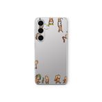 Multitronic Samsung Galaxy M34 5G ile Uyumlu Maymunlar Desenli Şeffaf Telefon Kılıfı