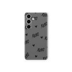 Multitronic Samsung Galaxy M34 5G ile Uyumlu XOXO Desenli Şeffaf Telefon Kılıfı