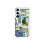 Multitronic Samsung Galaxy M34 ile Uyumlu Van Gogh Desenli Şeffaf Telefon Kılıfı