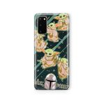 Multitronic Samsung Galaxy S20 ile Uyumlu Baby Yoda Tasarım Baskılı Şeffaf Kılıf