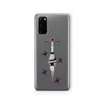 Multitronic Samsung Galaxy S20 ile Uyumlu Sasuke Sharingan Tasarım Baskılı Şeffaf Kılıf