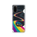 Multitronic Samsung Galaxy S20 ile Uyumlu Space Rider Tasarım Baskılı Şeffaf Kılıf