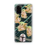 Multitronic Samsung Galaxy S20 Plus ile Uyumlu Baby Yoda Tasarım Baskılı Şeffaf Kılıf