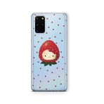 Multitronic Samsung Galaxy S20 Plus ile Uyumlu Çilek Hello Kitty Desenli Şeffaf Telefon Kılıfı
