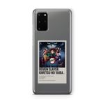 Multitronic Samsung Galaxy S20 Plus ile Uyumlu Demon Slayer Paralorid Poster Tasarım Baskılı Şeffaf Kılıf
