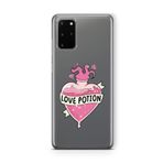 Multitronic Samsung Galaxy S20 Plus ile Uyumlu Love Potion Tasarım Baskılı Şeffaf Kılıf