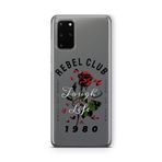 Multitronic Samsung Galaxy S20 Plus ile Uyumlu Rebel Club Tasarım Baskılı Şeffaf Kılıf