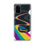 Multitronic Samsung Galaxy S20 Plus ile Uyumlu Space Rider Tasarım Baskılı Şeffaf Kılıf