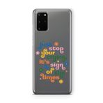 Multitronic Samsung Galaxy S20 Plus ile Uyumlu Stop Crying Tasarım Baskılı Şeffaf Kılıf