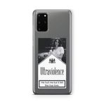 Multitronic Samsung Galaxy S20 Plus ile Uyumlu Ultraviolence Tasarım Baskılı Şeffaf Kılıf