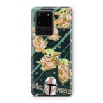 Multitronic Samsung Galaxy S20 Ultra ile Uyumlu Baby Yoda Tasarım Baskılı Şeffaf Kılıf