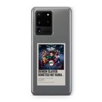 Multitronic Samsung Galaxy S20 Ultra ile Uyumlu Demon Slayer Paralorid Poster Tasarım Baskılı Şeffaf Kılıf