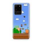 Multitronic Samsung Galaxy S20 Ultra ile Uyumlu Mario Tasarım Baskılı Şeffaf Kılıf, laros20ult0248