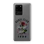 Multitronic Samsung Galaxy S20 Ultra ile Uyumlu Rebel Club Tasarım Baskılı Şeffaf Kılıf