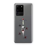 Multitronic Samsung Galaxy S20 Ultra ile Uyumlu Sasuke Sharingan Tasarım Baskılı Şeffaf Kılıf