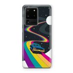 Multitronic Samsung Galaxy S20 Ultra ile Uyumlu Space Rider Tasarım Baskılı Şeffaf Kılıf
