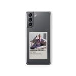Multitronic Samsung Galaxy S21 ile Uyumlu American Psycho Paralorid Poster Tasarım Baskılı Şeffaf Kılıf