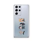 Multitronic Samsung Galaxy S21 Ultra ile Uyumlu Demon Slayer 3 Tasarım Baskılı Şeffaf Kılıf