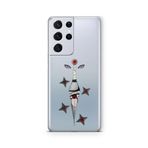 Multitronic Samsung Galaxy S21 Ultra ile Uyumlu Sasuke Sharingan Tasarım Baskılı Şeffaf Kılıf