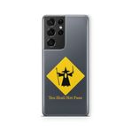 Multitronic Samsung Galaxy S21 Ultra ile Uyumlu Yüzüklerin Efendisi Gandalf Tasarım Baskılı Şeffaf Kılıf