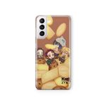 Multitronic Samsung Galaxy S22 ile Uyumlu Demon Slayer Tasarım Baskılı Şeffaf Kılıf