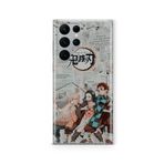 Multitronic Samsung Galaxy S22 Ultra ile Uyumlu Demon Slayer 2 Tasarım Baskılı Şeffaf Kılıf