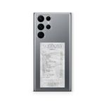 Multitronic Samsung Galaxy S22 Ultra ile Uyumlu Labrinth Euphoria Albüm Fişi Tasarım Baskılı Şeffaf Kılıf