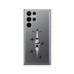 Multitronic Samsung Galaxy S22 Ultra ile Uyumlu Sasuke Sharingan Tasarım Baskılı Şeffaf Kılıf