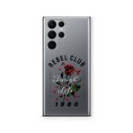 Multitronic Samsung Galaxy S24 Ultra ile Uyumlu Rebel Club Tasarım Baskılı Şeffaf Kılıf